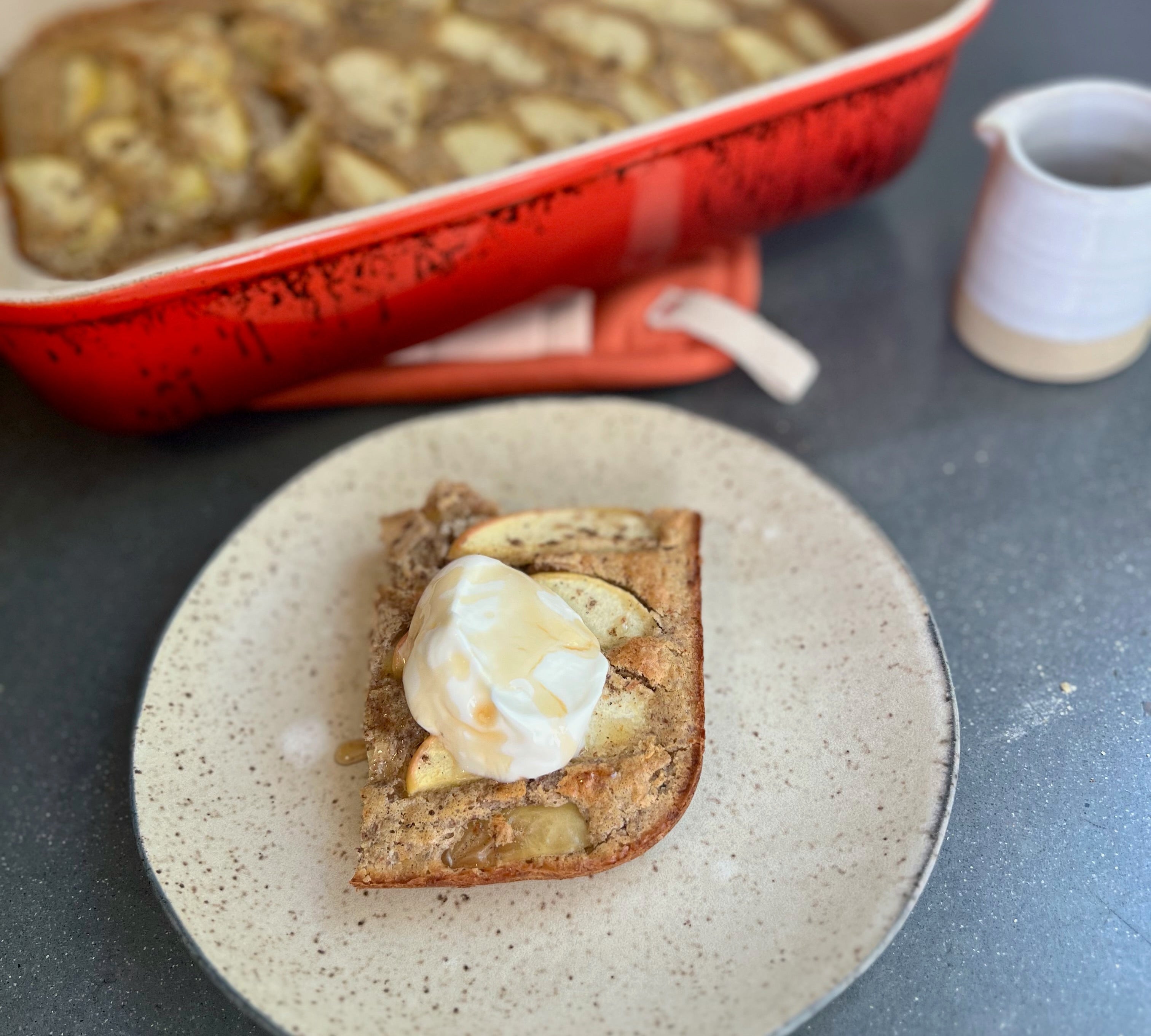 Baked Apple or Pear Superhero Pancake
