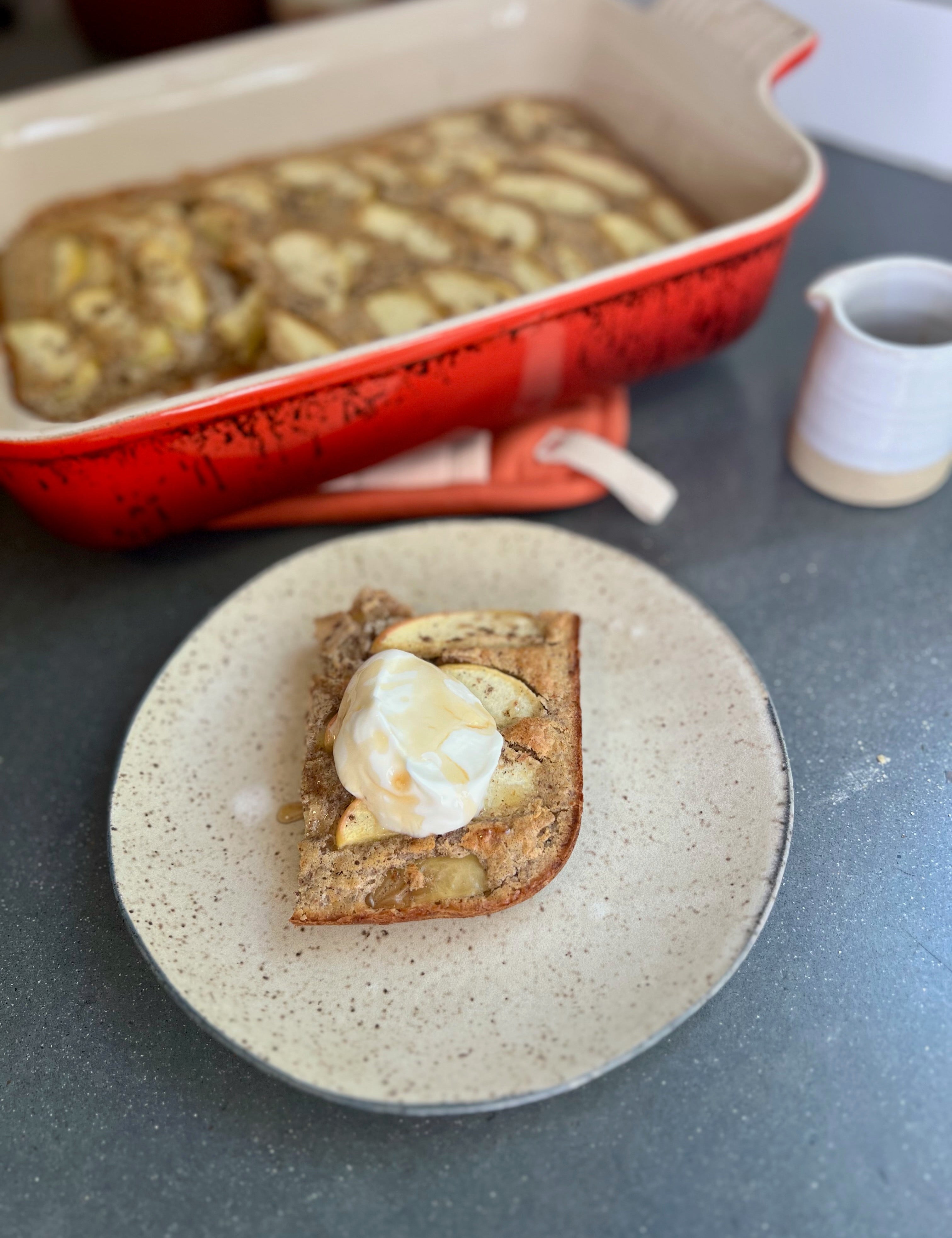 Baked Apple or Pear Superhero Pancake