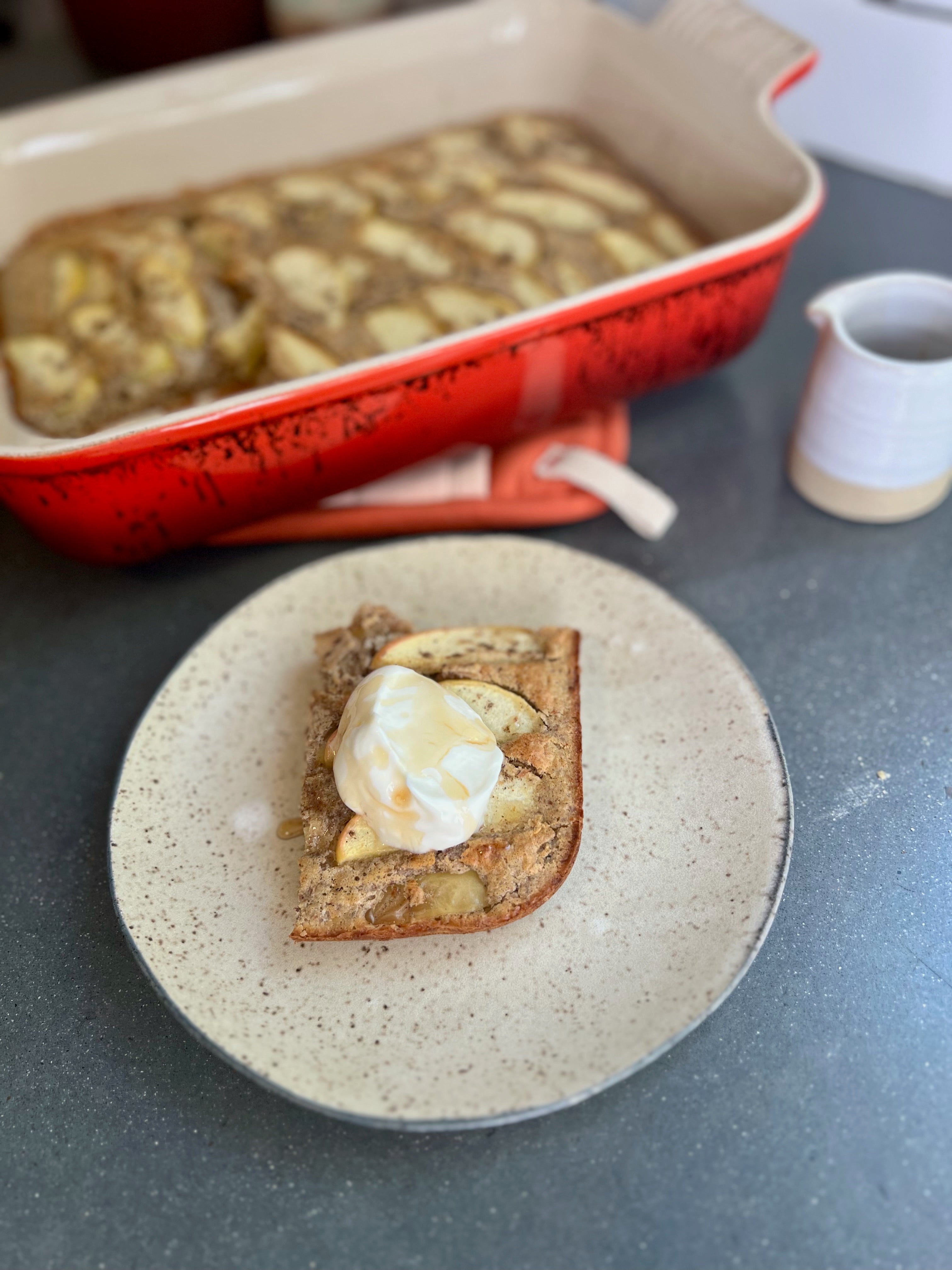 Baked Apple or Pear Superhero Pancake