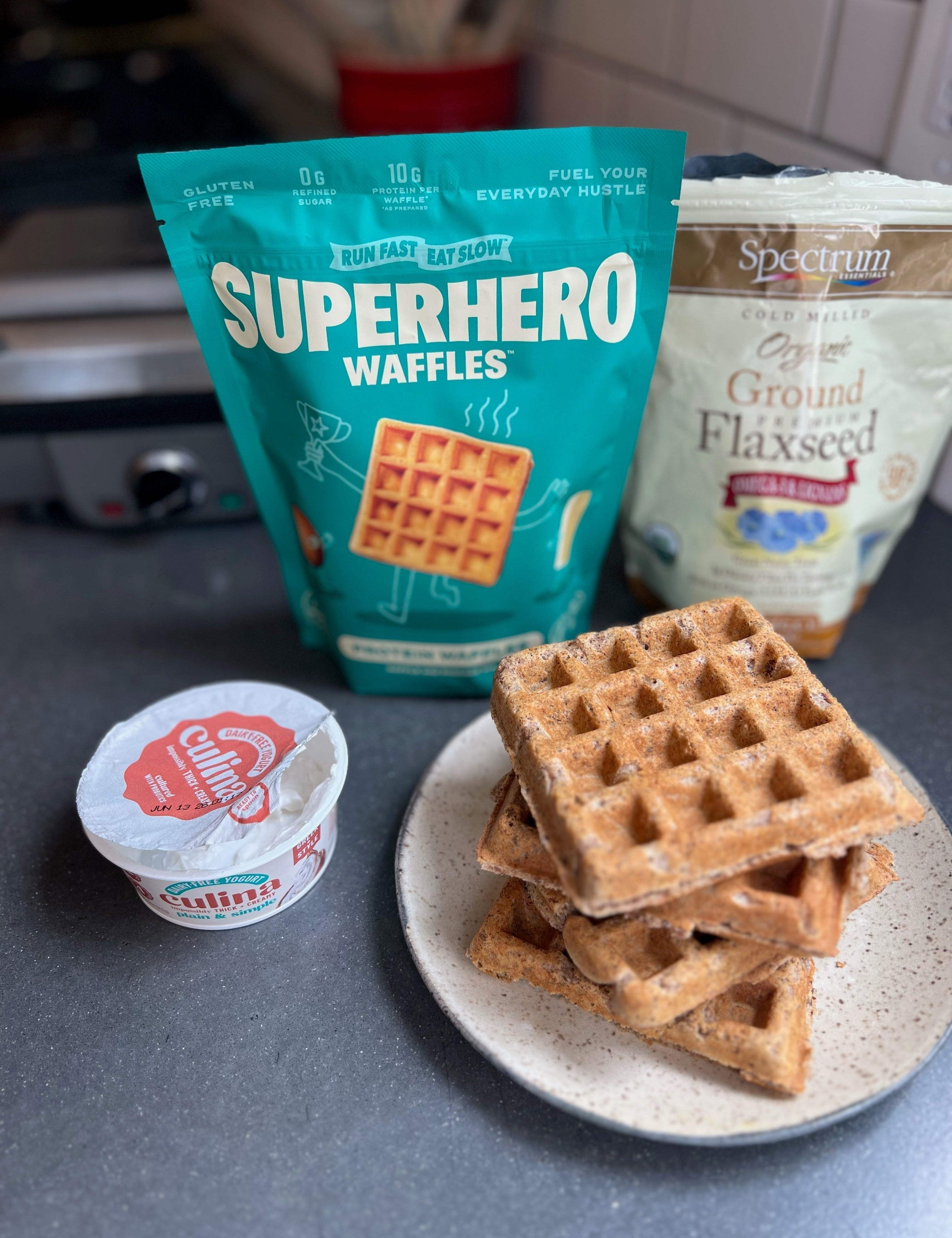 Vegan Superhero Waffles & Pancakes (High-Protein, Dairy-Free, Egg-Free)