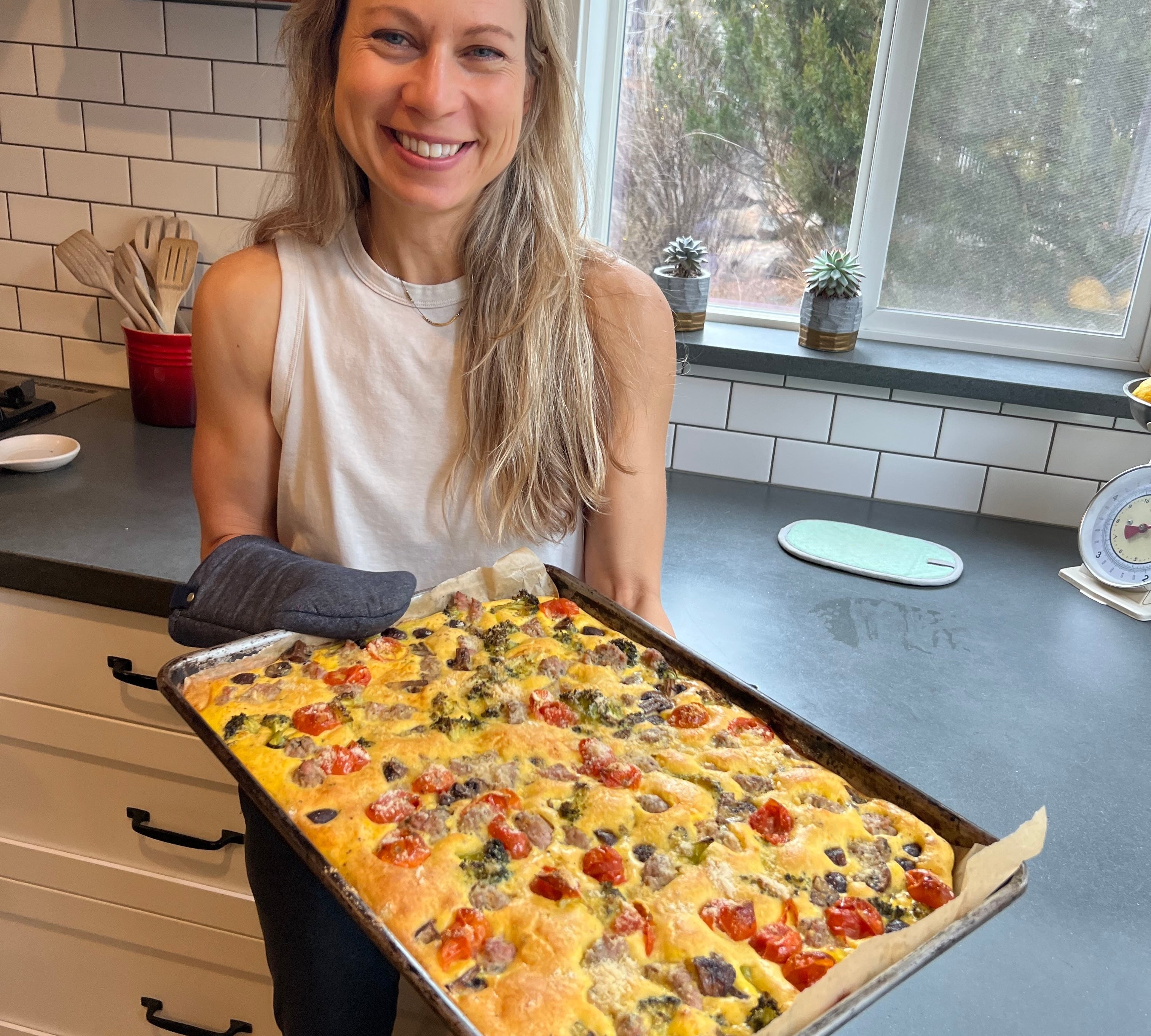 Sheet-Pan High Protein Breakfast Frittata