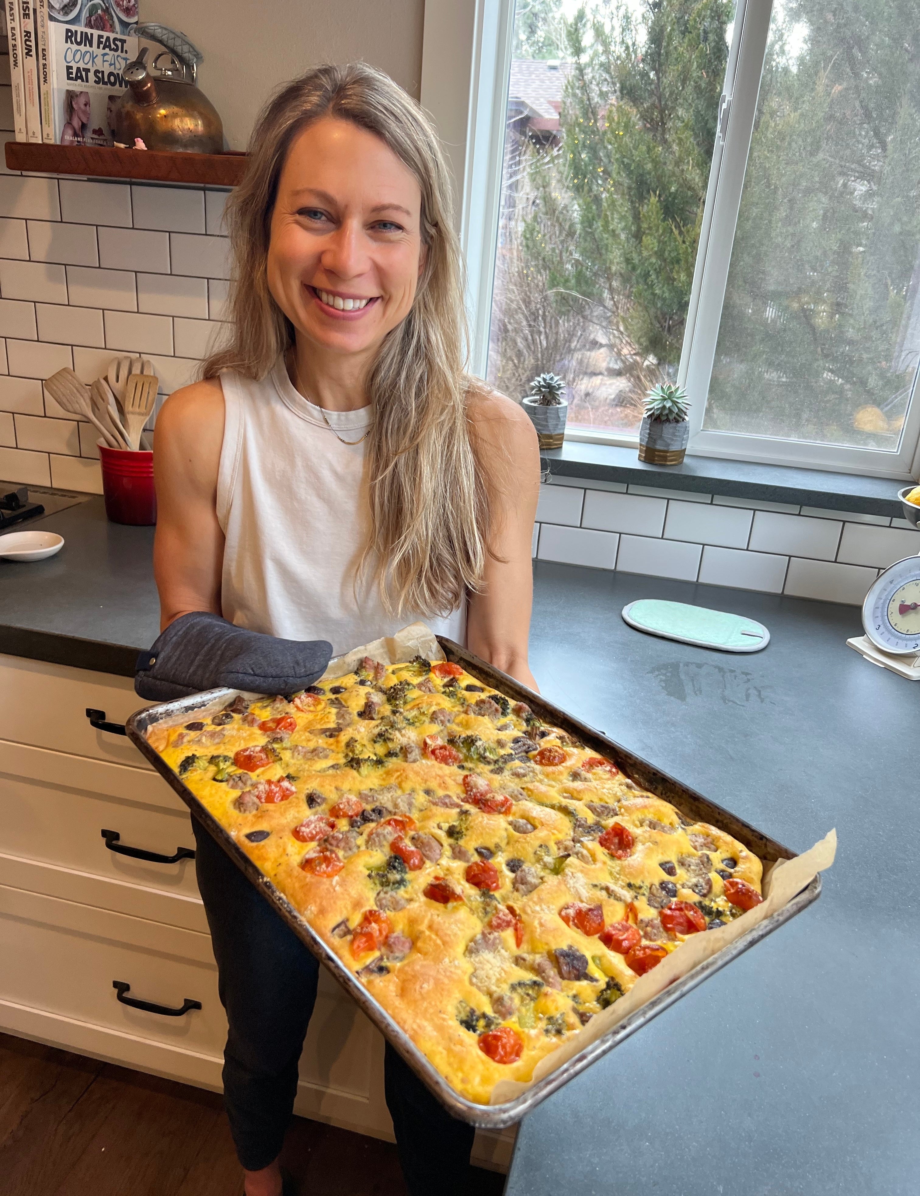 Sheet-Pan High Protein Breakfast Frittata