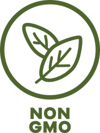 Non-GMO symbol with a green circle on a transparent background.